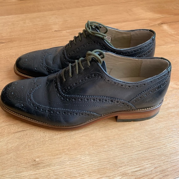 Clark’s black leather oxfords - Men size 8 main image 5